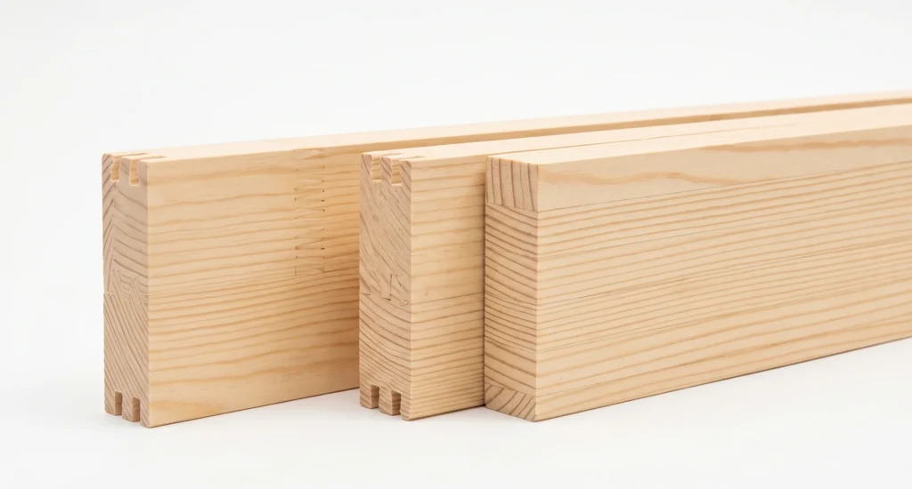gevingerlast hout vs gelamineerd hout verschil verbindingsrichting techniek vergelijking