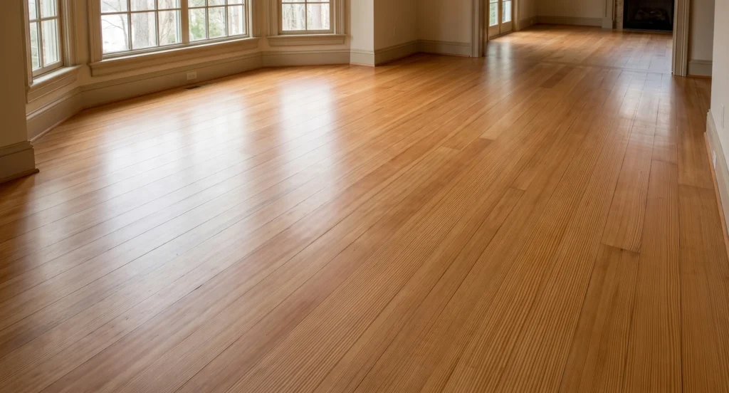 oregon pine riftvloer kwartiersezaagd streeptekening interieurbouw renovatie houtplex