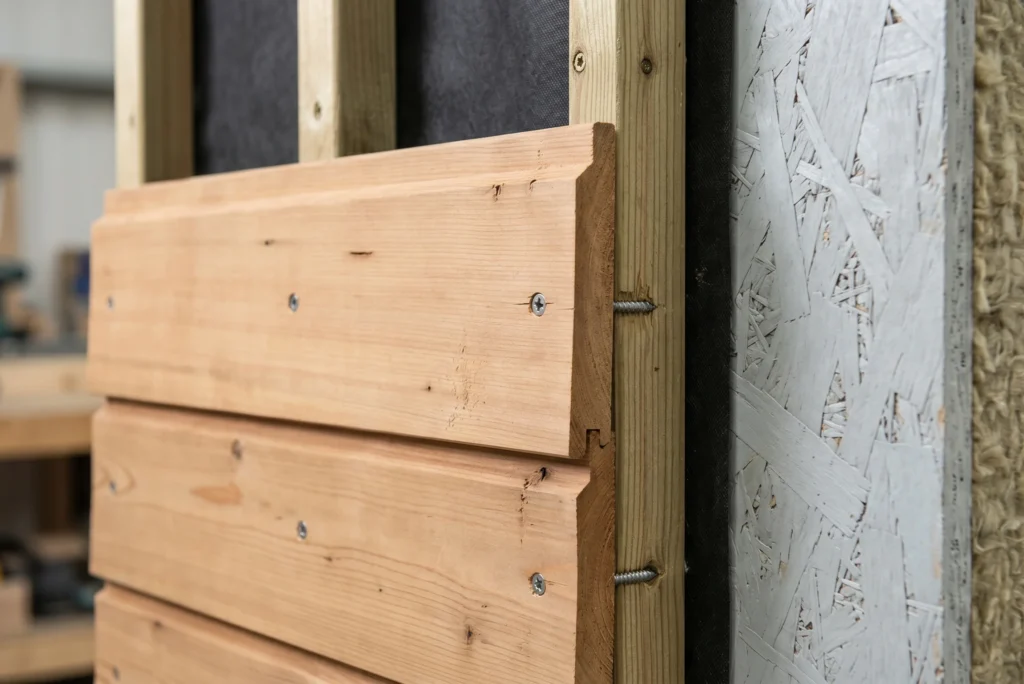 gevelbekleding hout montage ventilatiespouw regelwerk constructiedetail technisch